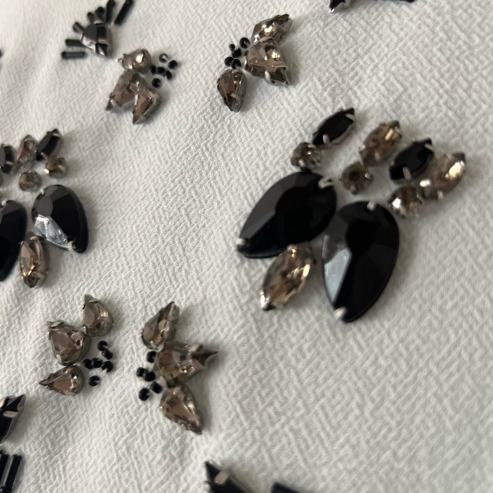 Banana Republic ice blue embellished top